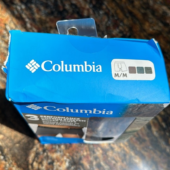 NWT Columbia 3 Pack Mens Performance Stretch Boxer Briefs Multi Colors Size M - Picture 2 of 3